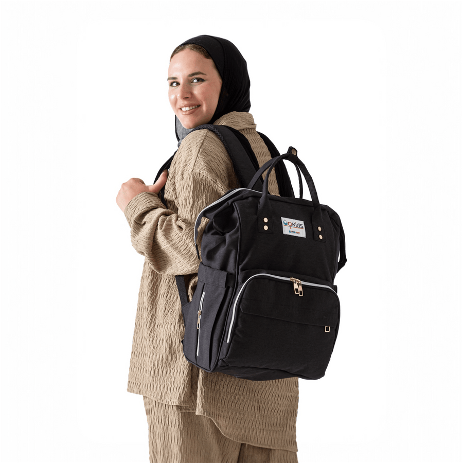 شنطة أم يوكيدز منظمة وواسعة لمستلزمات البيبي